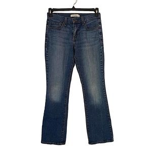Levi's 515 Boot Cut Blue Jeans Low Waist Studded Pockets Women's Size 4